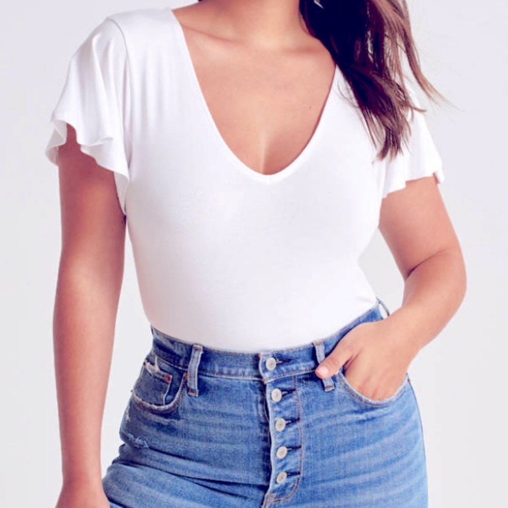 Abercrombie & Fitch: soft Drapey bodysuit.